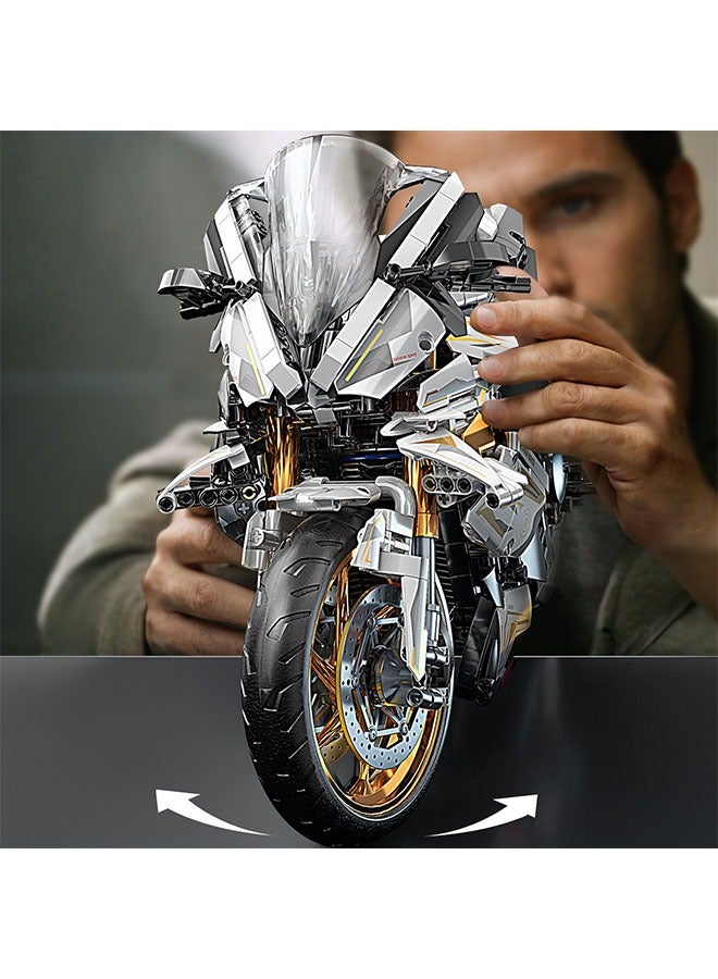 هالامودو 1: 5 2000+pcs بلاتينيوم موتوردراجات نارية نموذج سهلة وبسيطة، مناسبة كهدايا لعيد الميلاد، عيد الميلاد، هالووين، عيد الشكر، رأس السنة الجديدة، حفلة - Image 4