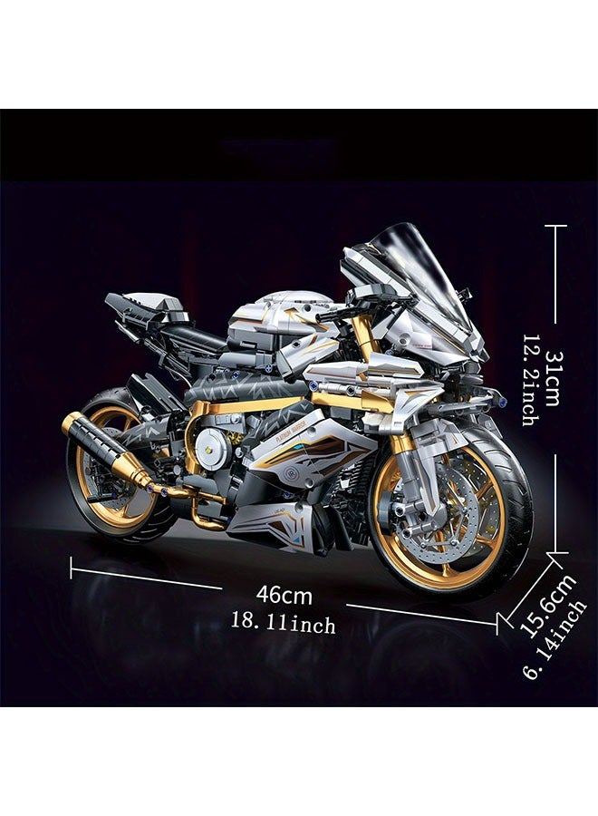 هالامودو 1: 5 2000+pcs بلاتينيوم موتوردراجات نارية نموذج سهلة وبسيطة، مناسبة كهدايا لعيد الميلاد، عيد الميلاد، هالووين، عيد الشكر، رأس السنة الجديدة، حفلة - Image 5