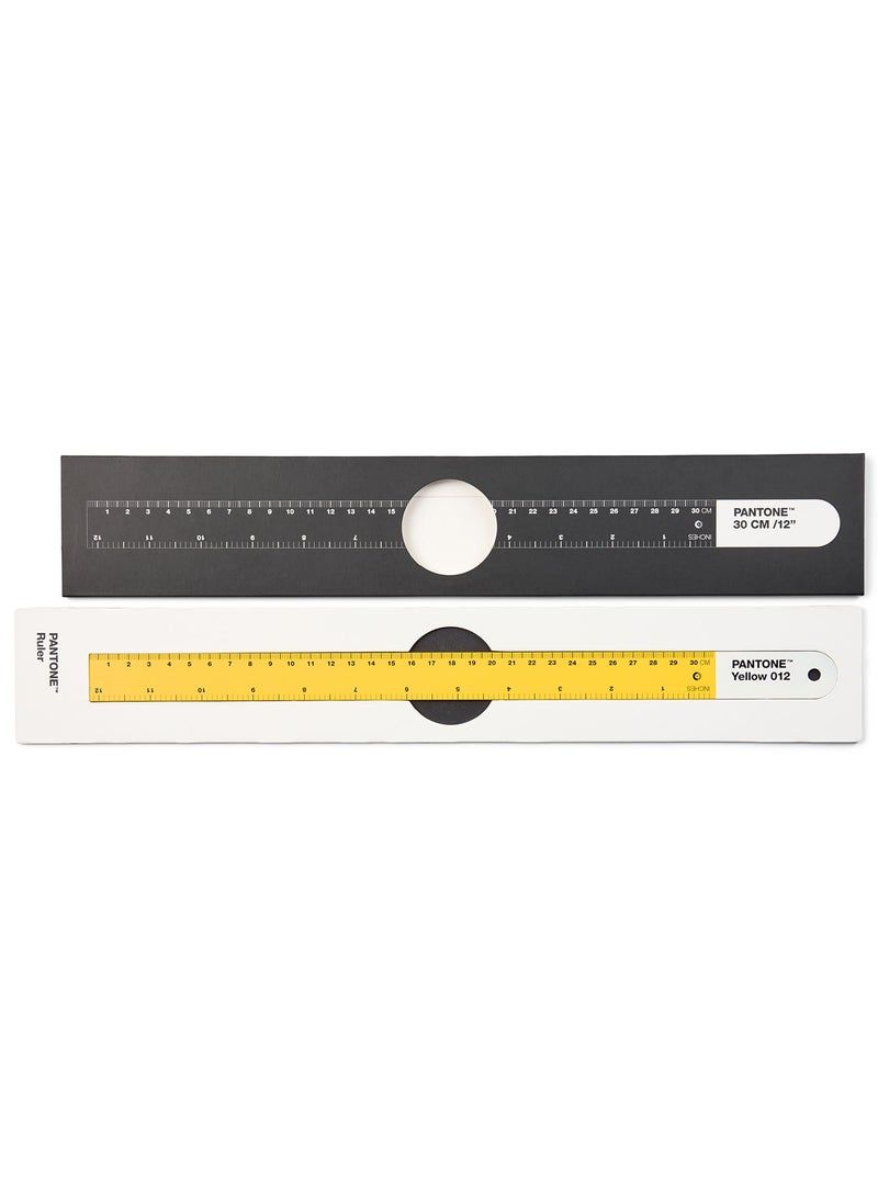 Pantone Measure in Style 30 CM Ruler – Yellow
