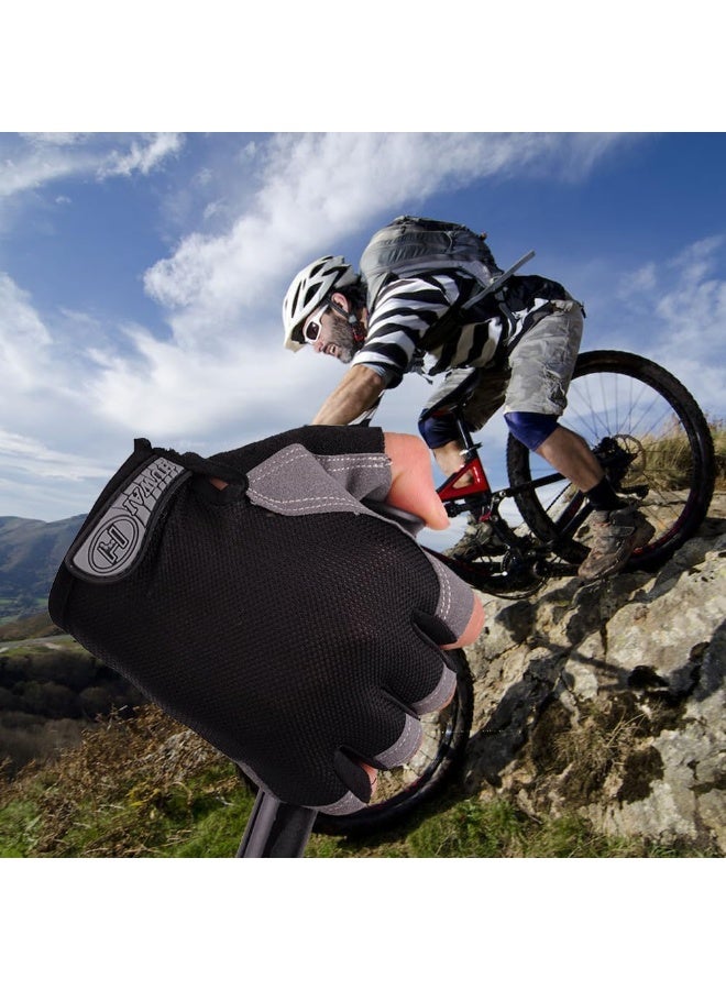 SportQ Half Finger Sports Gloves for Men & Women – Gel Padded, Non-Slip, Breathable, with Shock Absorbing Pad for Weightlifting, Gym & Fitness - Image 5