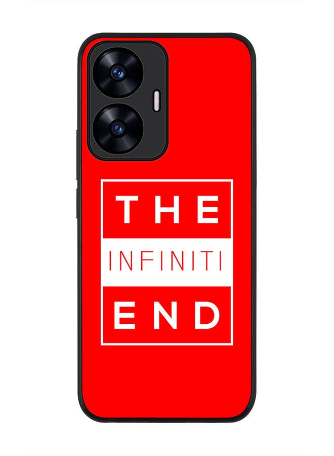 Stylizedd Rugged Black edge case for Realme C55 4G Slim fit Soft Case Flexible Rubber Edges Anti Drop TPU Gel Thin Cover -  The infinite end - Image 1