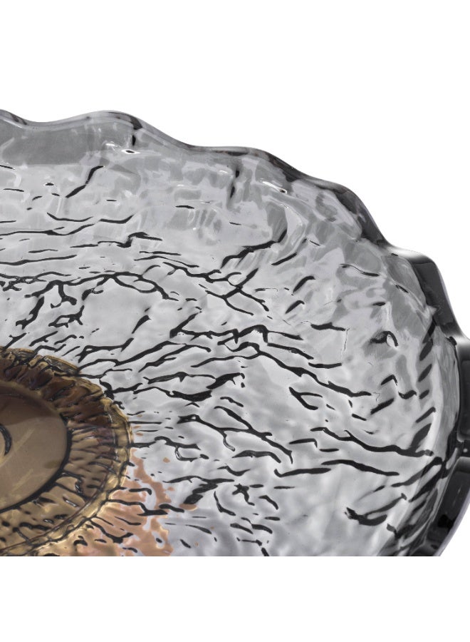 Host Luxury Glass Serving Platter With Base 45 cm - Image 2