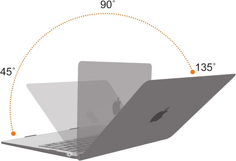 MOSISO Compatible with MacBook Air 13 inch Case M1 Chip 2021-2018 Release A2337 A2179 A1932, Plastic Hard Shell&Keyboard Cover&Screen Film&Storage Bag for MacBook Air 13.3 inch Case, Gray - Image 4