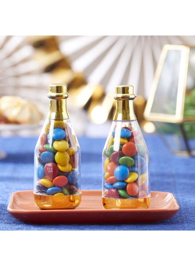 Kate Aspen 18187GD Metallic Champagne Bottle Container (Set of 12) DIY Favor, One Size, Clear, Gold - Image 4