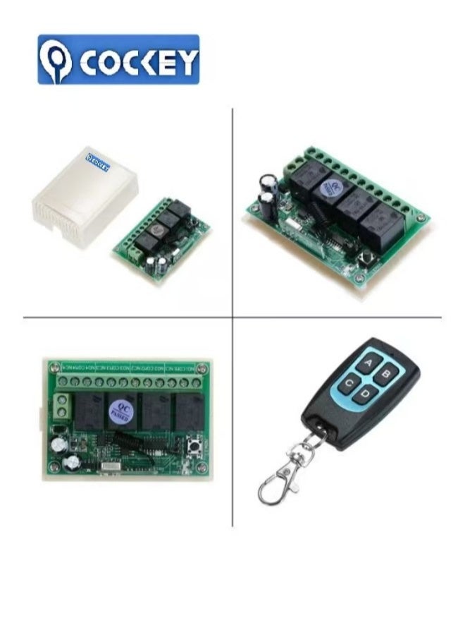 COCKEY 4-channel wireless remote control switch relay smart home automation control equipment - Image 5