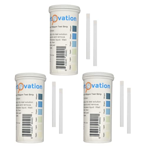 Bartovation Hydrogen Peroxide H2O2 0-100 ppm Test Strip Kit, Low Level [3 Bottles of 100 Strips Each] - Image 4