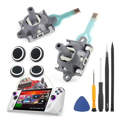 YWLRONG 2Pack Joysticks for Asus ROG Ally RC71L Handheld Console Joystick Replacement for GPD win3 Windows 10 Handheld Laptop Thumb Sticks Joystick Replace Accessories Parts with Repair Tools - Image 1