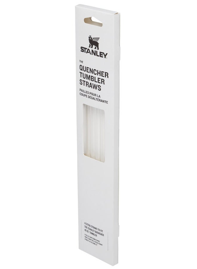 Stanley 40oz Stanley Quencher Replacement Straws Reusable BPA-Free Tumbler Straw Set 4-Pack – Clear - Image 2