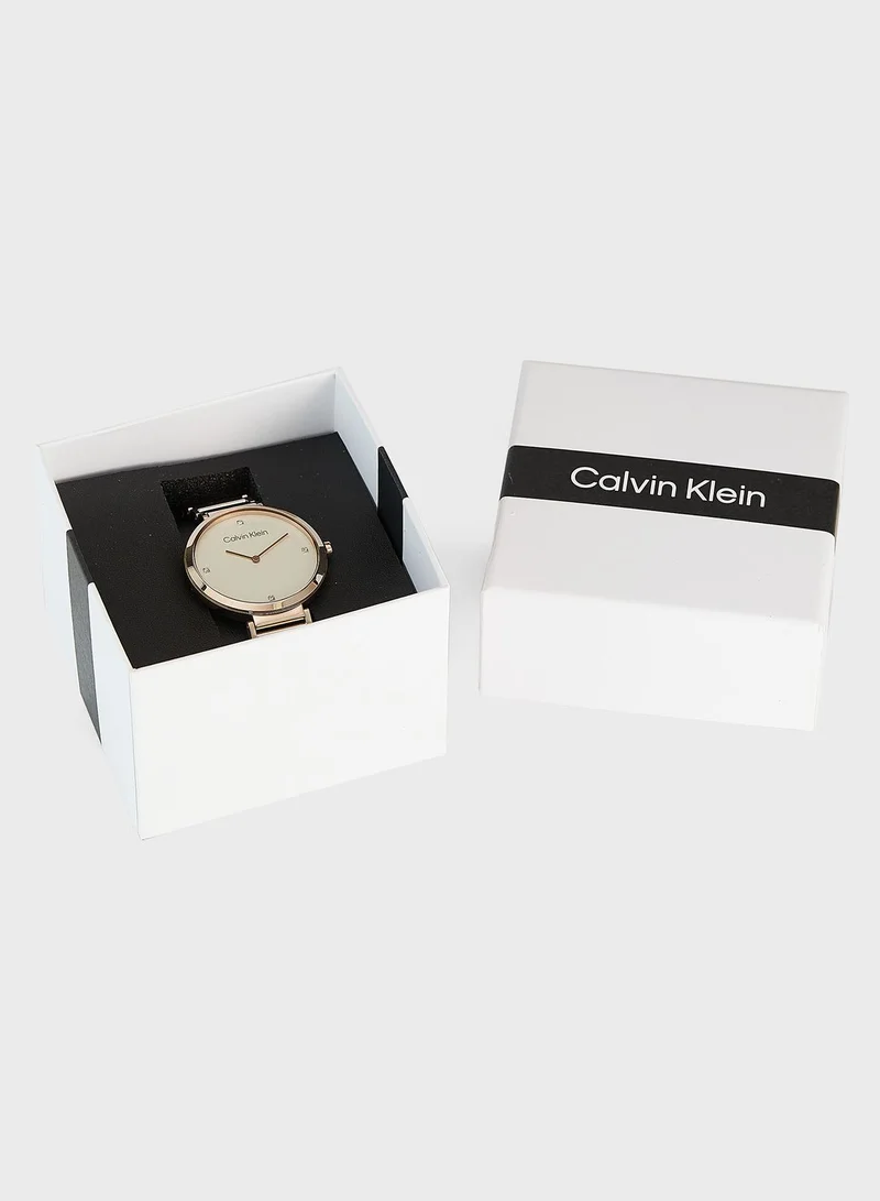 CALVIN KLEIN Minimalistic T Bar Analog Watch