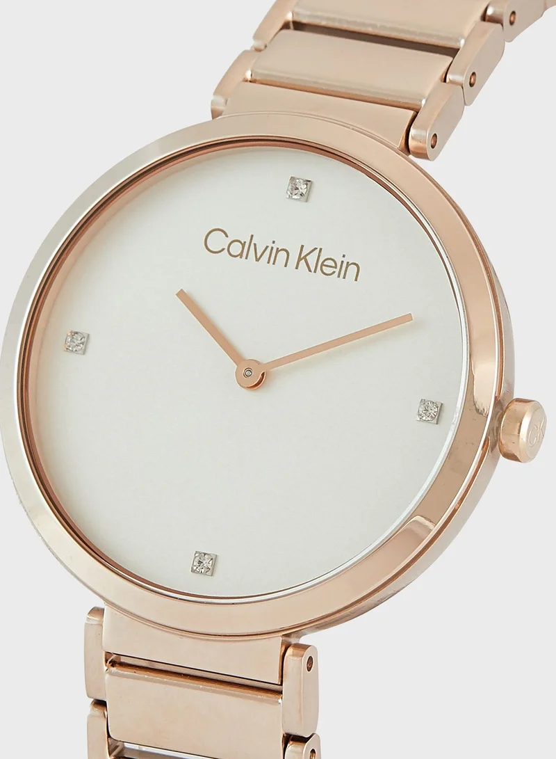 CALVIN KLEIN Minimalistic T Bar Analog Watch