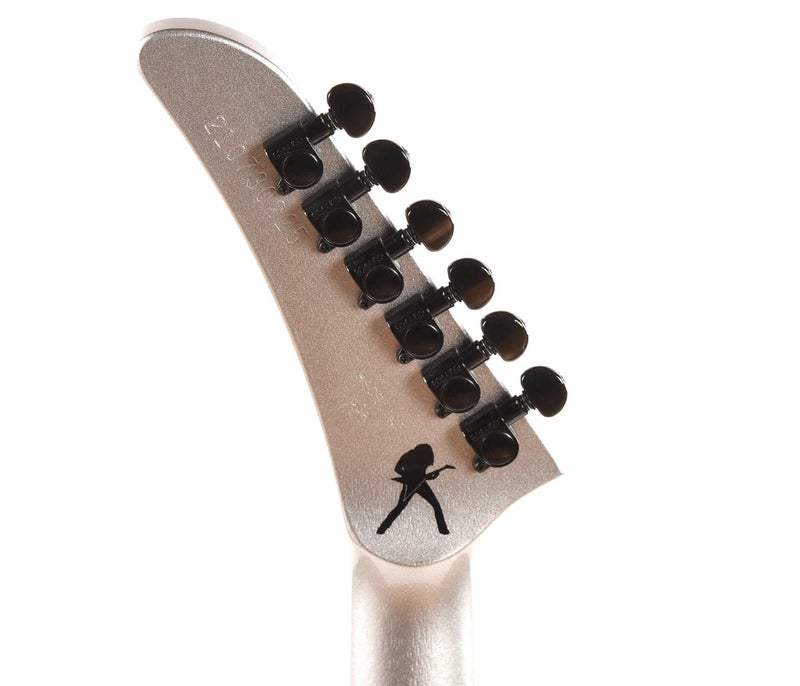 Gibson USA DSVX00S1BC1 Artist Dave Mustaine Signature "Rust in Peace" Flying V EXP Electric Guitar - Silver Metallic - Image 5