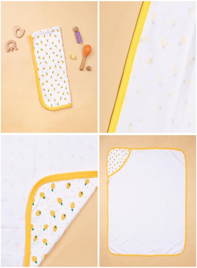 Tinycare Cotton Bath Hooded Towel for New Born Baby, Extra Soft Hosiery Fabric Printed Towel for Kids/Toddler/Infants 72 x 72cm, Quick Absorbent (Yellow- Pack of 1) 0-12 Months - Image 5