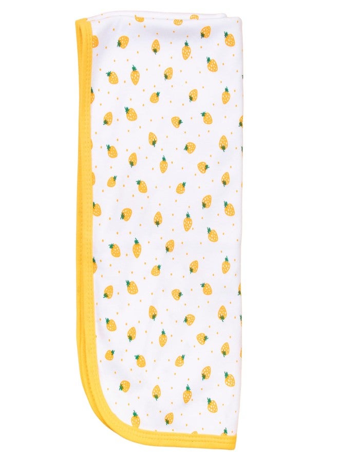 Tinycare Cotton Bath Hooded Towel for New Born Baby, Extra Soft Hosiery Fabric Printed Towel for Kids/Toddler/Infants 72 x 72cm, Quick Absorbent (Yellow- Pack of 1) 0-12 Months - Image 1
