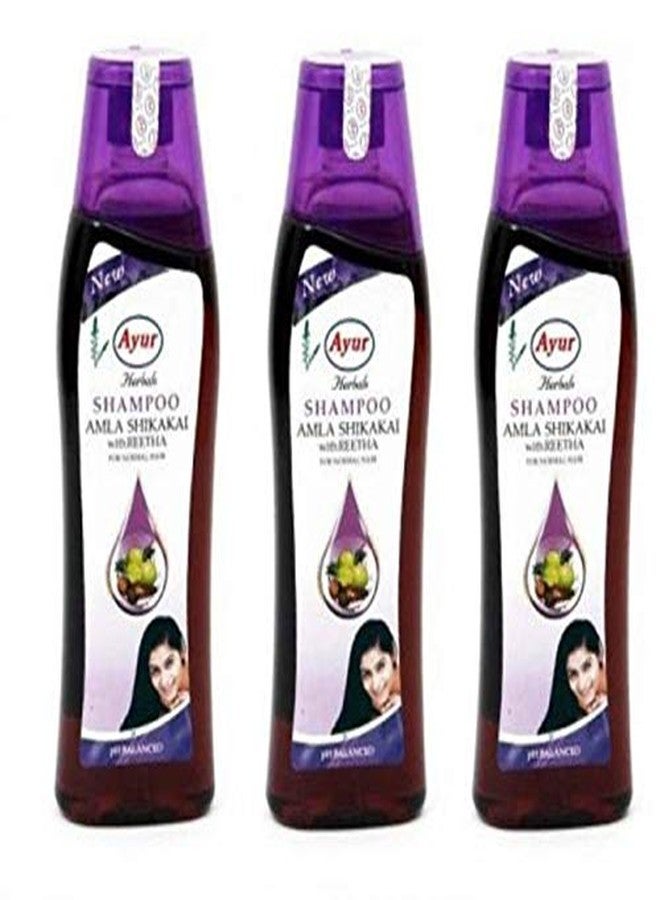 Ayur herbal shampoo for men and women | Controls Dandruff & Reduces Hairfall | Suitable for All Hair Types (200ml (pack of 3)) - Image 2