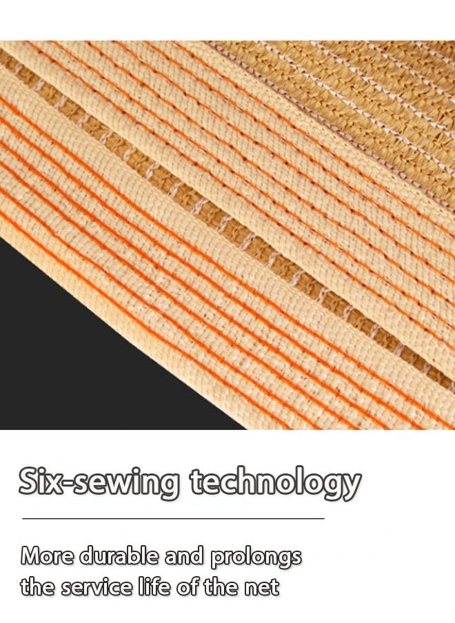 Generic - Sun Shade Sail Curved Commercial Outdoor Shade Cloth Sand Rectangle Heavy Duty Permeable Backyard Shade Cloth for Patio Garden Sandbox - Image 1