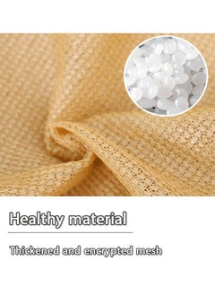 Generic Sun Shade Sail Curved Commercial Outdoor Shade Cloth Sand Rectangle Heavy Duty Permeable Backyard Shade Cloth for Patio Garden Sandbox  - Image 5