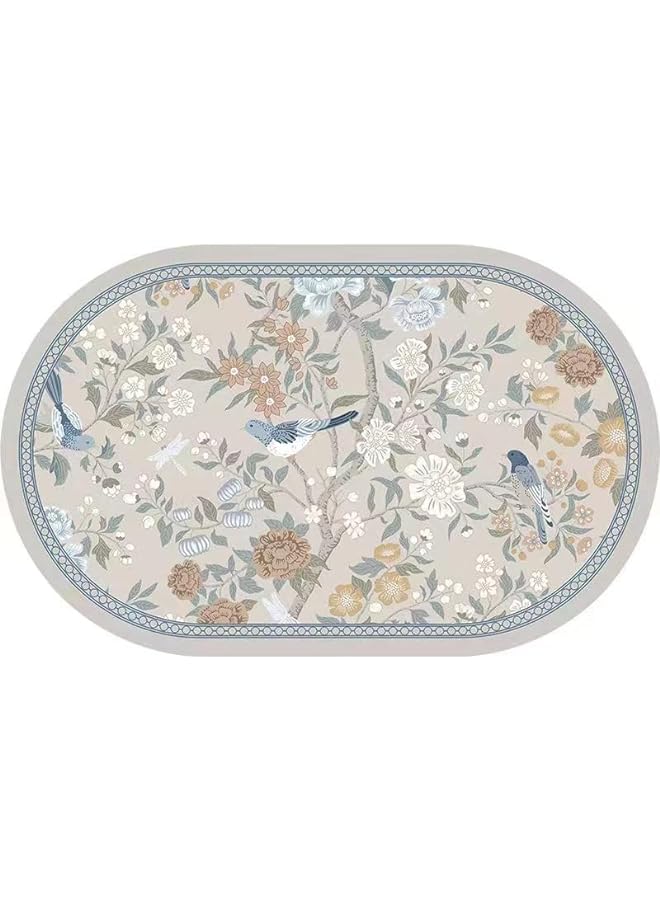 Zaboon Non-Slip Bath Mat, Bathroom Mat & Floor Mat (60x40cm) - Highly Absorbent, Quick-Dry, Durable, Machine Washable for Shower, Tub, Toilet & Bathroom Floors (Color-No-Pile) - Image 1