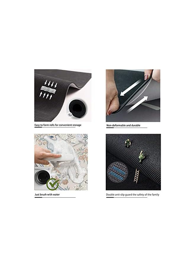 Zaboon Non-Slip Bath Mat, Bathroom Mat & Floor Mat (60x40cm) - Highly Absorbent, Quick-Dry, Durable, Machine Washable for Shower, Tub, Toilet & Bathroom Floors (Color-No-Pile) - Image 3