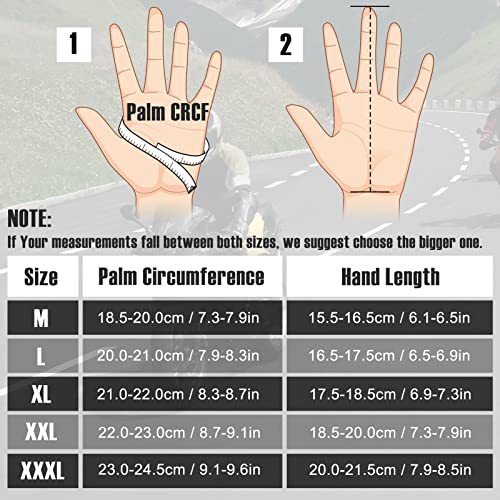 COFIT Motorcycle Gloves Breathable, Touchscreen Motorbike Gloves Anti-slip with Good Grip Hard Knuckles Protection for Men Women Motocross, BMX ATV MTB Cycling, Road Racing - Yellow XXL - Image 5