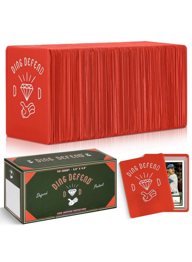 Storage Standard 110 Pack Ding Defend Trading Card Mailing Protectors Hard Plastic Card Slab - Diamond Hands Card Guard Packaging Pads for Collectible Cards, Shipping Supplies & Hobby Supplies - 3.5 x 4.5 Inches - Image 1