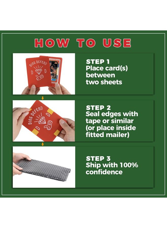 Storage Standard 110 Pack Ding Defend Trading Card Mailing Protectors Hard Plastic Card Slab - Diamond Hands Card Guard Packaging Pads for Collectible Cards, Shipping Supplies & Hobby Supplies - 3.5 x 4.5 Inches - Image 5