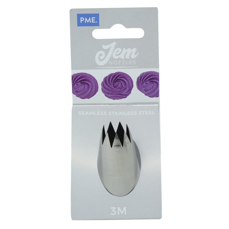 JEM Large Open Star Savoy Piping Nozzle Decorating Tip 3M