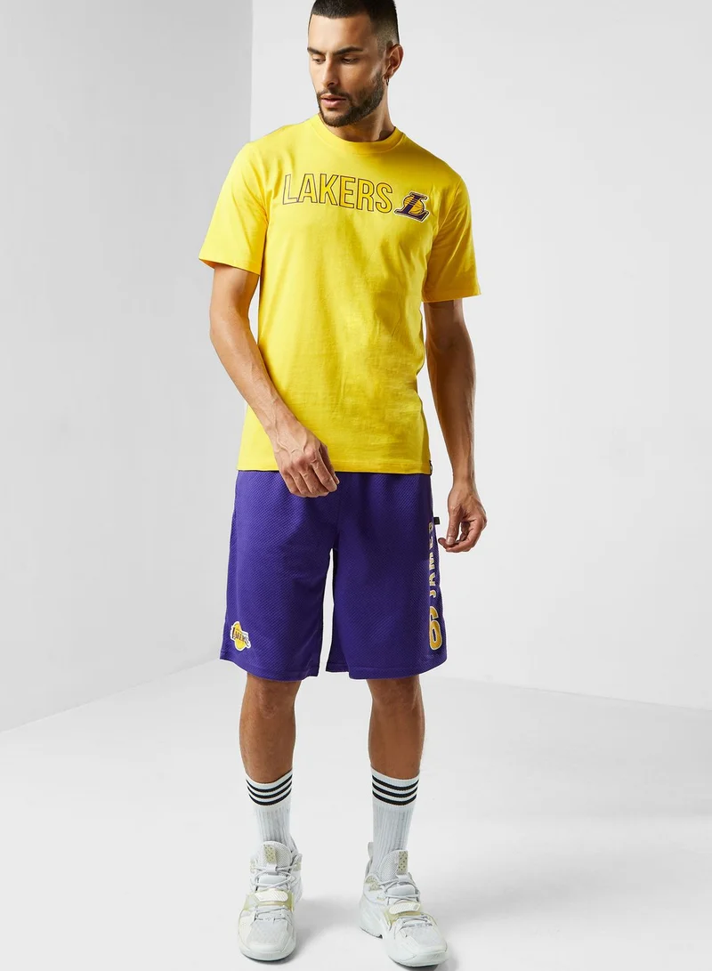 Nba  N&N Los Angeles Lakers Logo T-Shirt for Men | Best Price UAE