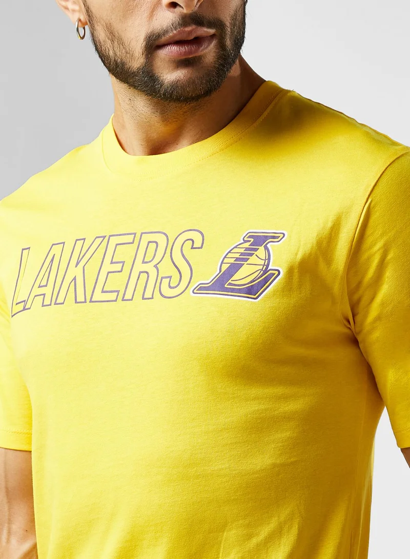 Nba  N&N Los Angeles Lakers Logo T-Shirt for Men | Best Price UAE