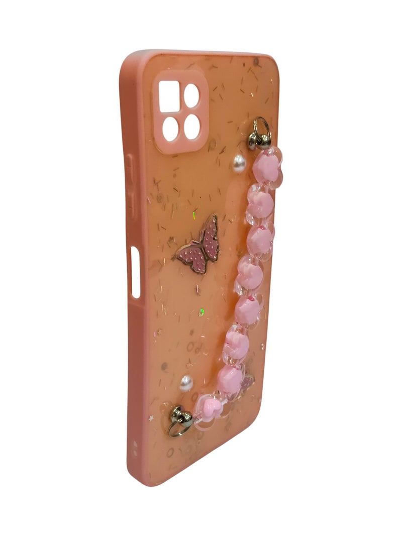 Butterfly with Chain Design TPU Back Cover for Samsung Galaxy A22 5G - Simon - Image 2