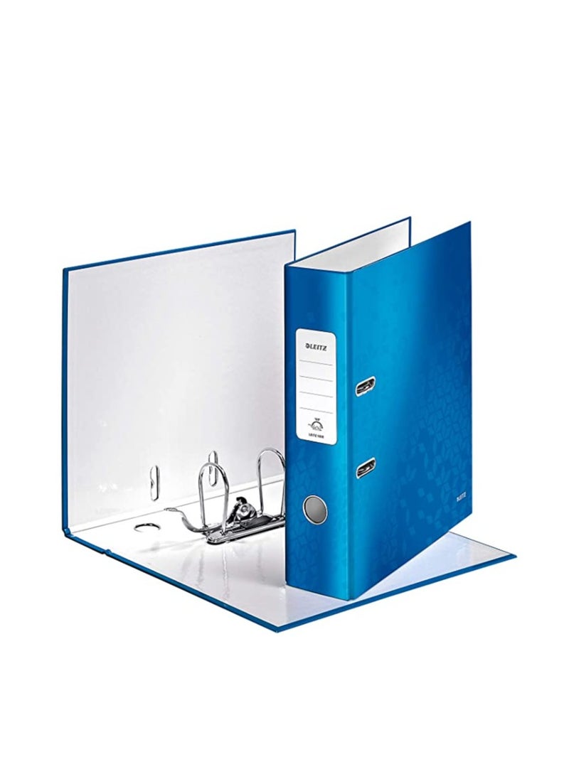LEITZ Leitz Wow Laminated Lever Arch File A4 80Mm Blue  - Image 2
