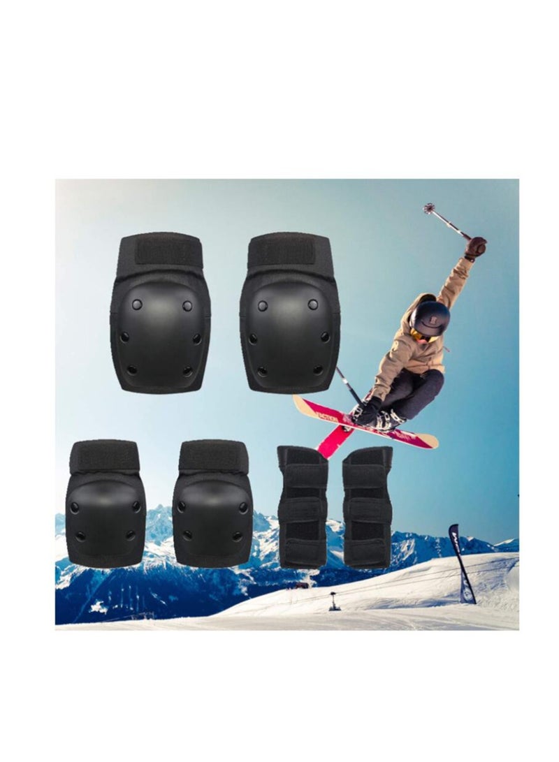 Generic knee pads, elbow pads, skateboard skating bike, 6-piece set, knee pads-size M - Image 3