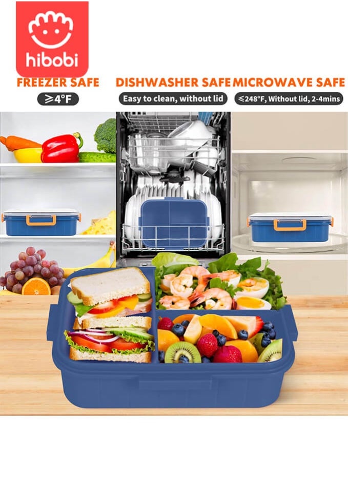 hibobi Kids Lunch Box Stainless Steel Bento Box - Football Fever  - Image 4