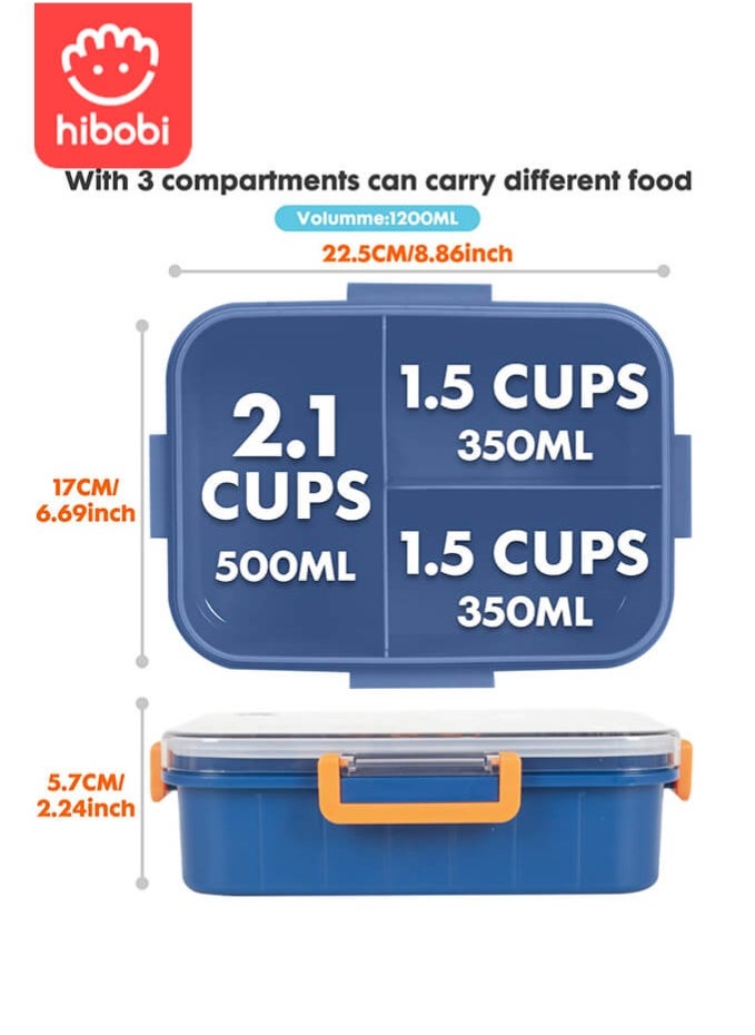 hibobi Kids Lunch Box Stainless Steel Bento Box - Football Fever  - Image 2