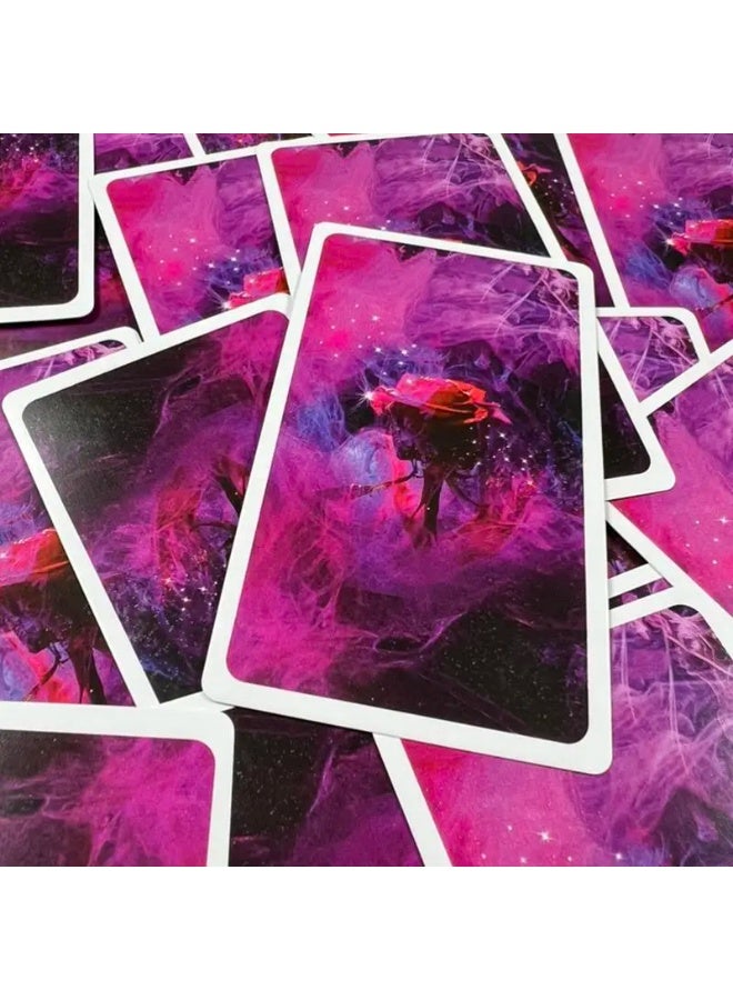NIBEMINENT Mysterious Red Rose Divination Card Set - 53 Divination Cards - English Version Imagery Divination Deck - For Tabletop Games - Image 4