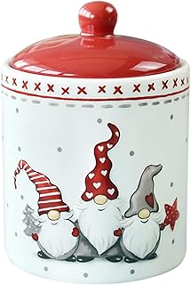 DOITOOL Christmas Cookie Jar, Cookie Jars with Sealed Lid, Canisters for Kitchen Counter, Christmas Cookie Tins for - Image 1