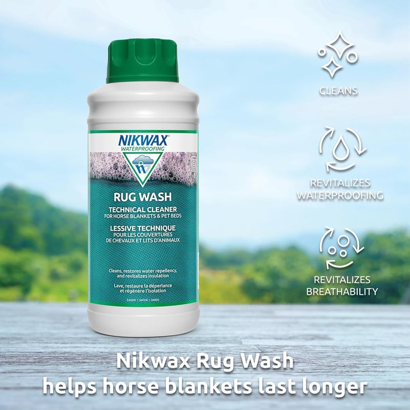Nikwax Rug Wash - 33.8 fl. Oz. Technical Cleaner for Horse Blankets and Pet Beds - Image 4