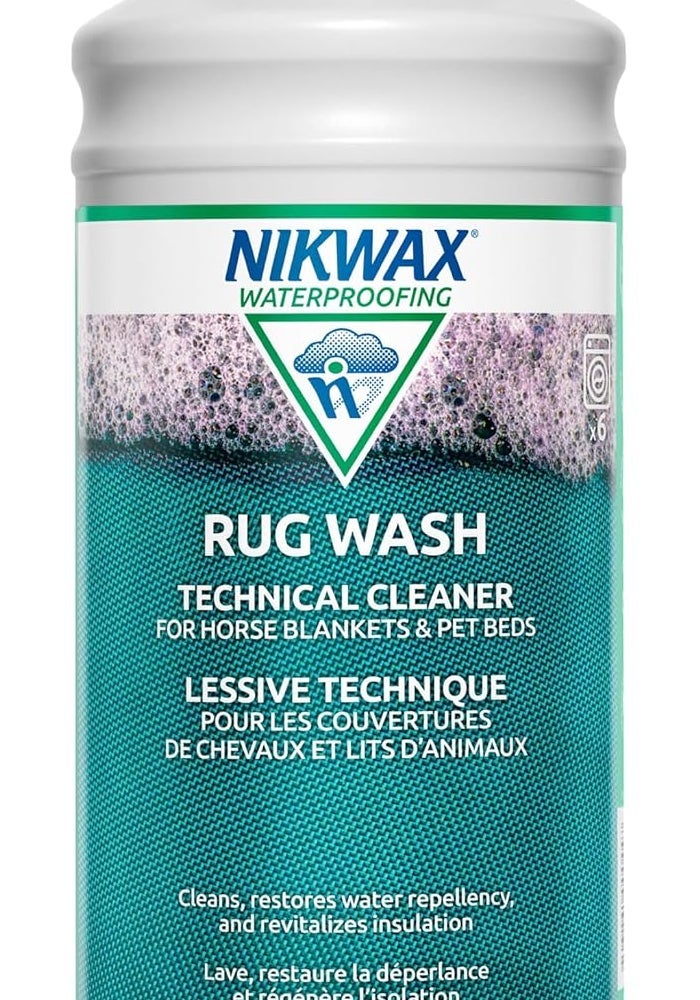 Nikwax Rug Wash - 33.8 fl. Oz. Technical Cleaner for Horse Blankets and Pet Beds - Image 1