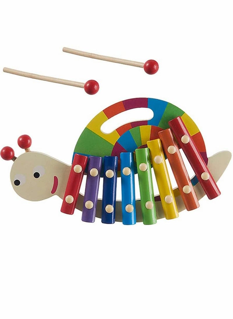 Y&D Piano Xylophone for Kids, Wood Toy with 2 percussion Sticks - Image 1