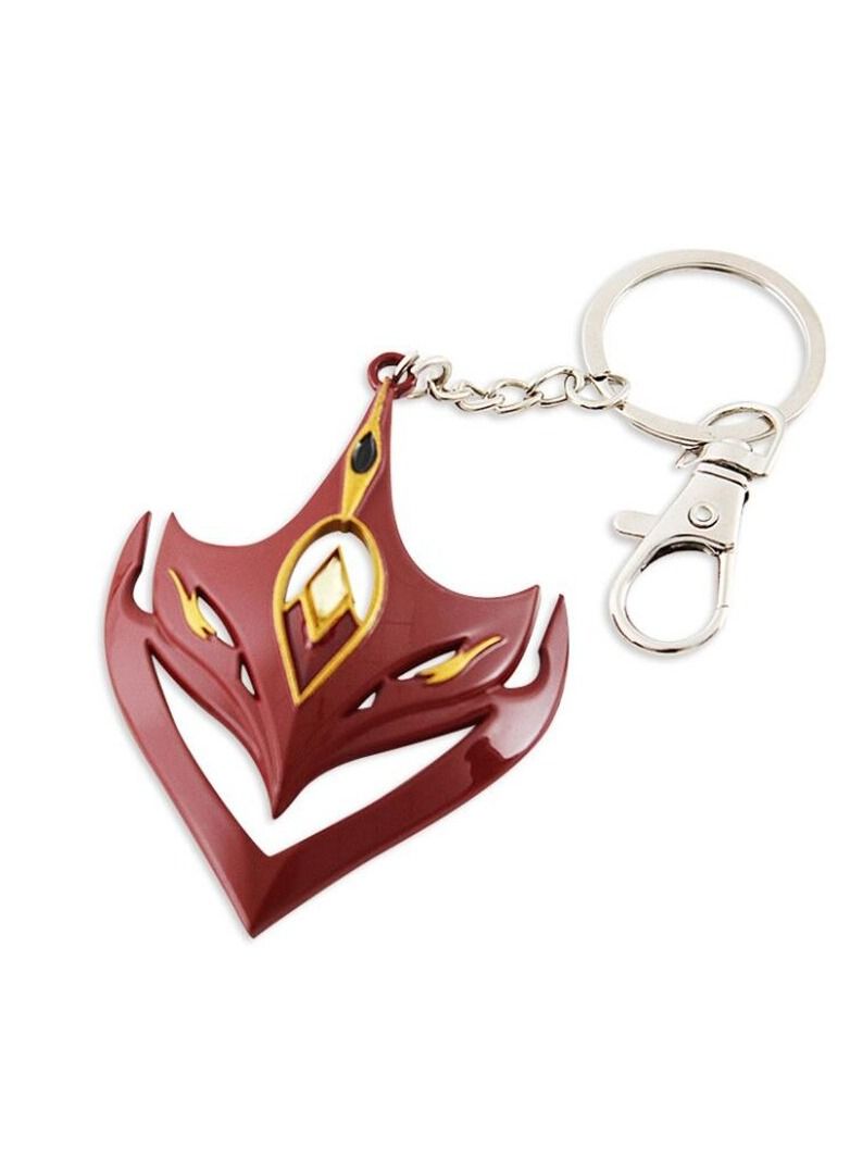 Genshin Peripheral Alloy Model Pendant Dadalia Mask Keychain - Image 2