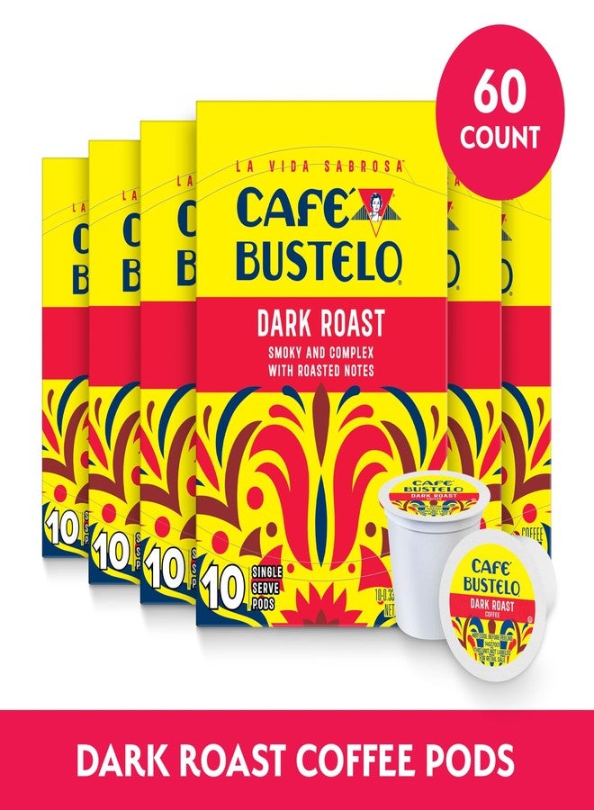 Cafe Bustelo قهوة كافيه بوستيلو المحمصة الداكنة، 10 كبسولات كي-كاب (عبوة من 6) - Image 2