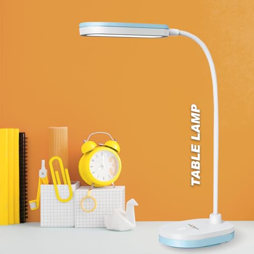 Pick Ur Needs Rechargeable LED Desk Lamp with Touch Control – USB Charging, Adjustable Brightness, 360° Flexible Neck, Eye Protection & Portable Design for Study, Reading & Night Use (Blue) - Image 1