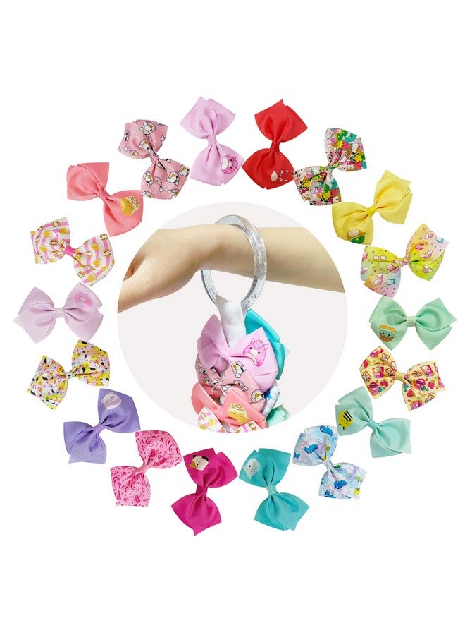 Luv Her Special Squishy Hair Accessory For Girls! 18Pc Hair Bow With Aligator Clips Age 3+ - Image 4