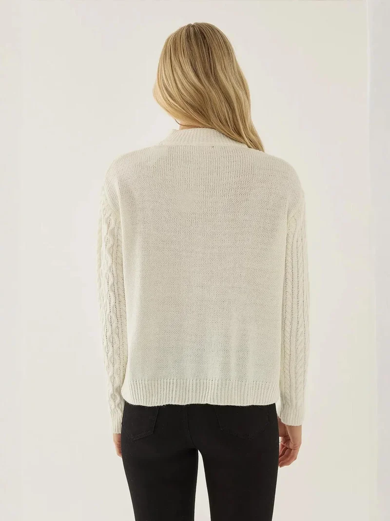 HICCUP Textured Knitwear Cardigan with Buttons