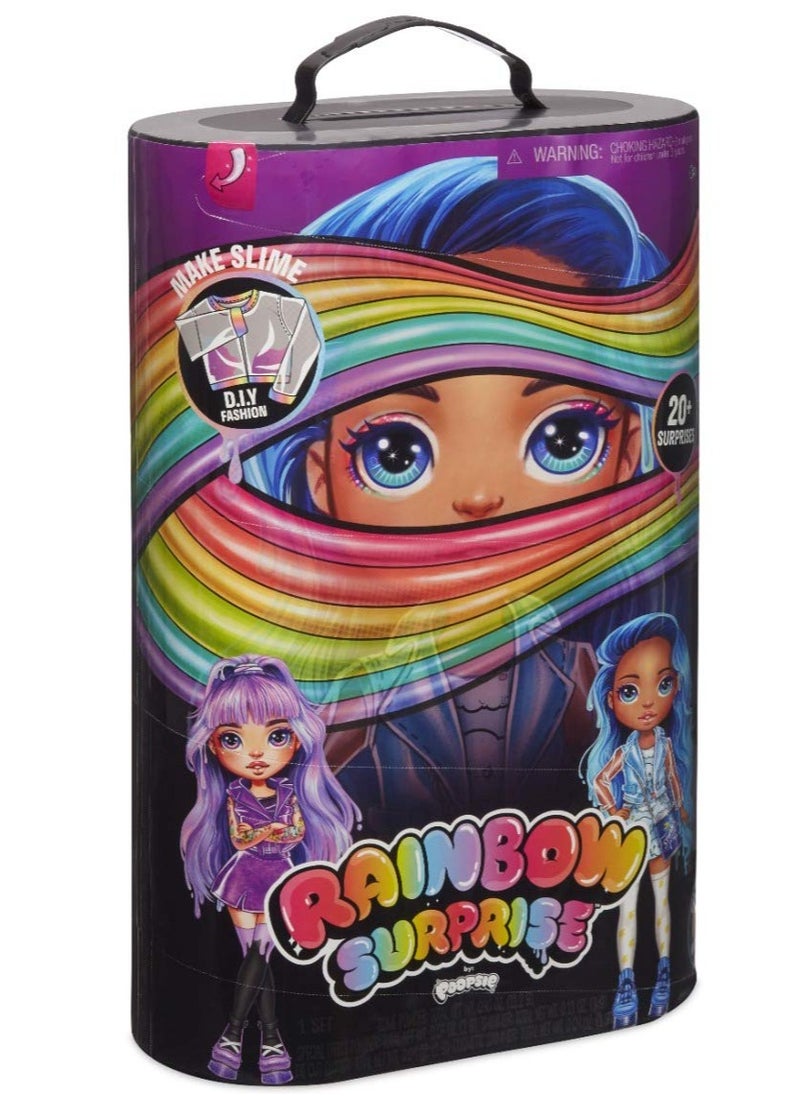 Poopsie Rainbow Surprise by Poopsie: 14" Doll with 20+ Slime & Fashion Surprises, Amethyst Rae or Blue Skye 