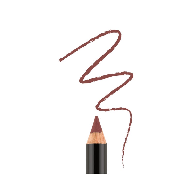 Bodyography Rosewood Lip Pencil | Wooden Lip Liner Pencil with Coconut Oil, Vitamin E & C | Long-Lasting, Matte Liner for Definition & Color | Makeup Essential for Smooth Lip Contour - Image 1