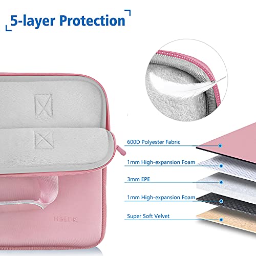 Hseok Laptop Sleeve 13.3-14 inch Case with Small Pouch, Neoprene Computer Bag Compatible with MacBook Pro 14" M4/M3/M2/M1 2025-2021, Mac Air/Pro 13.3" and Most 13-14 inch Notebooks,P02K01 - Image 3