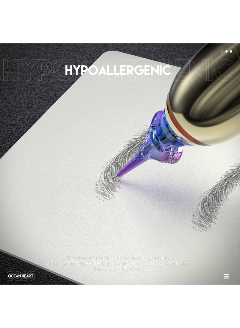 Dragonhawk MAST Ocean Heart Titanium Cartridges. 20 pcs. 1001RLLT, 3001RLLT. Disposable, sterile, for professional use. Compatible with most machines. - Image 4