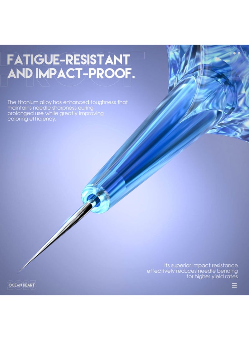 Dragonhawk MAST Ocean Heart Titanium Cartridges. 20 pcs. 1001RLLT, 3001RLLT. Disposable, sterile, for professional use. Compatible with most machines. - Image 5