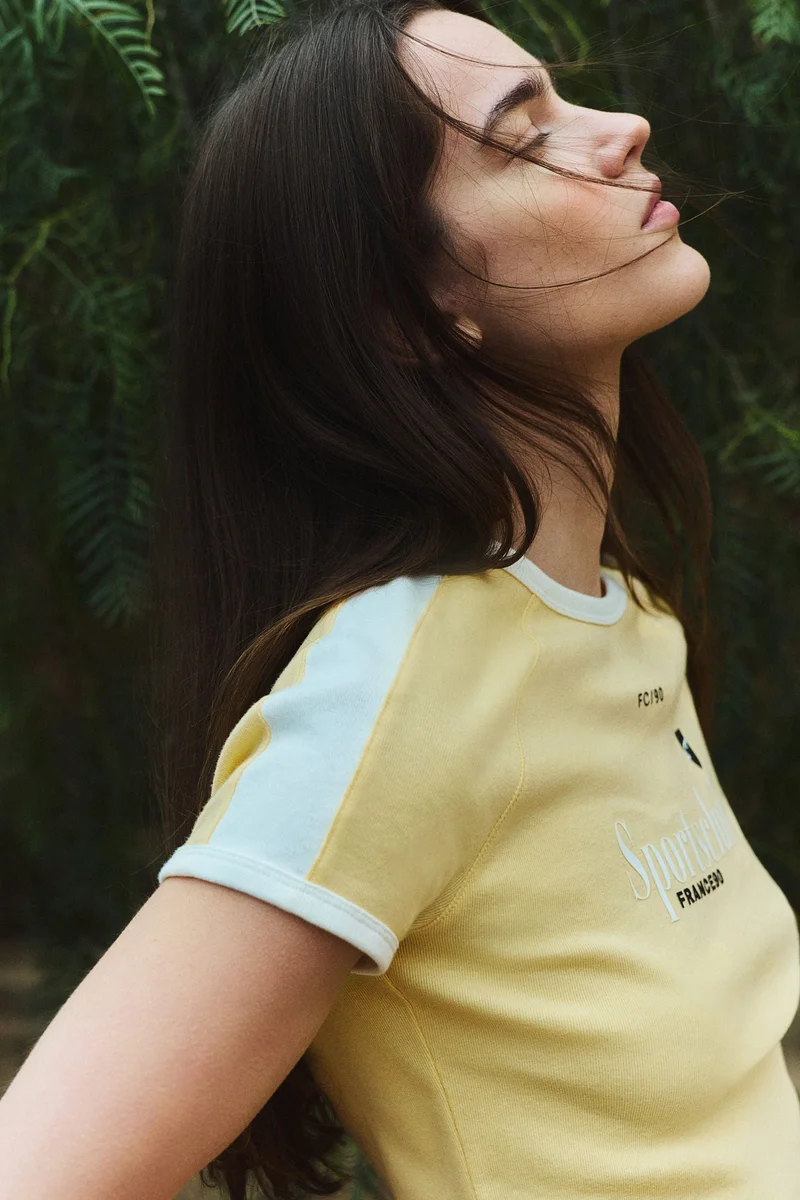 اتش اند ام Short printed T-shirt