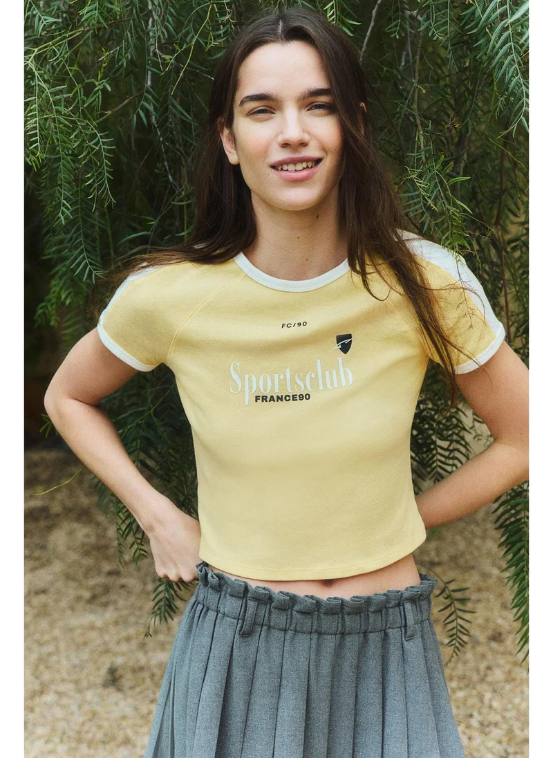 اتش اند ام Short printed T-shirt